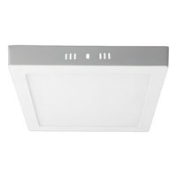 Teimporta - Panel Led Foco Plafón Sobrepuesto Cuadrado 18W Luz Fría Blanco