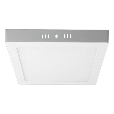 Teimporta - Panel Led Foco Plafón Sobrepuesto Cuadrado 18W Luz Fría Blanco