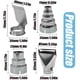 thumbnail image 2 of Kit de 4 boquillas de acero inoxidable para pistola de calor Wvapzwr, 2 of 5