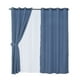 thumbnail image 1 of Set Cortinas Rustica 8 Piezas Argolla Azul, 1 of 3