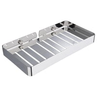 Magideal - Bandeja De Jabón De Material Acero Inoxidable Caja De Jabón Creativa A Prueba De Herrumbre Para El Estante De Almacenamiento Del Del Dormitorio Los 23X12X26Cm