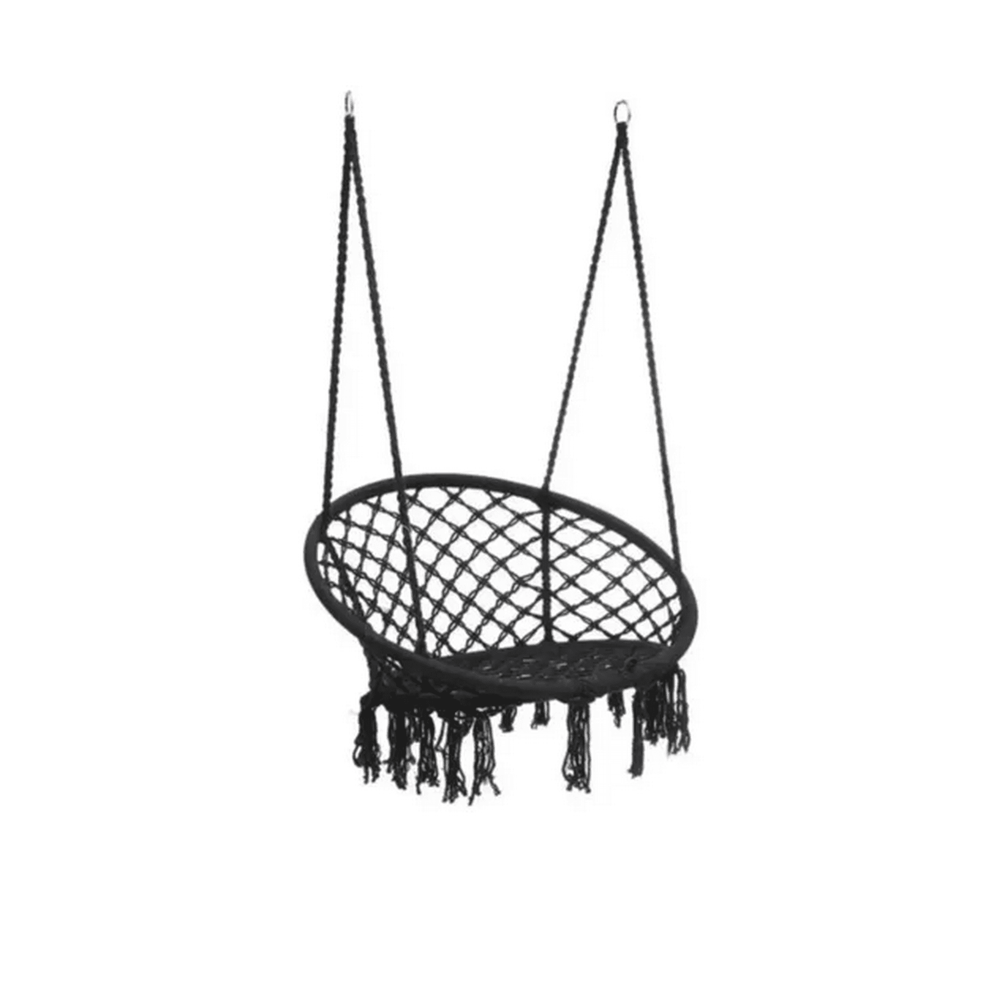 Genérico - Silla Hamaca Colgante Para Terraza O Jardín Color Negro
