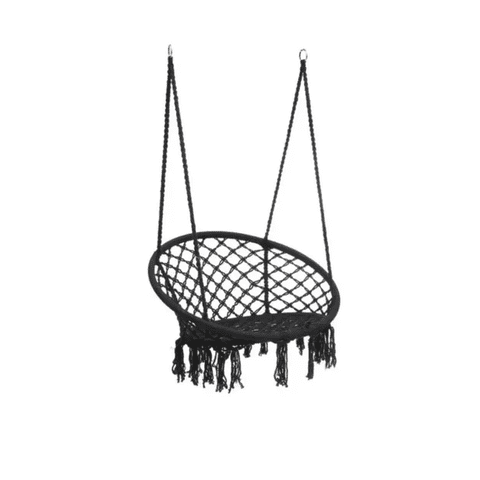 Genérico - Silla Hamaca Colgante Para Terraza O Jardín Color Negro