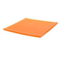 Ioensy - Almohadilla De Gel Para Asiento De Motocicleta Para Viajes Largos, Cojín Para Silla De Oficina, Cojín Para Asiento, Gel Naranja, 22 Cm X 25 Cm X 1 Cm