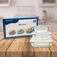 Tyk Hogar - Set 3 Contenedores O Tupper De Vidrio Con Tapa