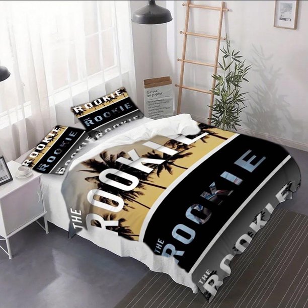 3pcs The Rookie TV Show Poster Duvet Cover Set - Bedding Set Includes 1 Duvet Cover and 2 Pillowcases