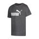 thumbnail image 3 of Camiseta Puma con el logo número 1 para niños, color carbón jaspeado, talla XL, 3 of 5