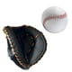 thumbnail image 3 of Guantes De Receptor De Béisbol PU Con Pelota De Béisbol Teeball Guante Hombres Mujeres Unisex Negro Marrón, 3 of 5