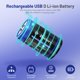 thumbnail image 4 of Batería recargable de litio D de 7500 mWh USB-C de wowpower, paquete de 2, 4 of 7