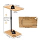 thumbnail image 3 of Bamboo Couch Tray Table Height Adjustable C-Shaped End Table with Slots 2 Tier Sofa Side Table for Living Room & Bedroom (Rectangle + Rectangle), 3 of 3
