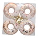 thumbnail image 3 of 4 Adornos Navideños En Forma De Donut, Adorables Obsequios De Fiesta Para Jardín, Balcón, Oficina, Color Rosa Y Dorado, 3 of 3