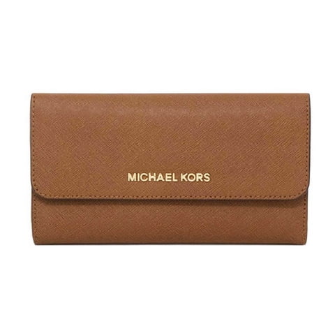 Billetera Michael Kors Adult Jet Set Travel Large Trifold Leather Wallet For Women