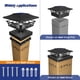 thumbnail image 2 of Luces solares para tapas de postes APONUO 14,5 × 14,5 × 7 cm IP44 impermeables, 2 of 7