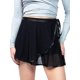 thumbnail image 1 of Jess de Meiko Faldas para Mujer Bailarina Transparente Cintura con Lazo Ribete de Satén Mini Falda Envolvente Negra M, 1 of 6