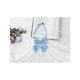thumbnail image 4 of INSPIRE CHIC Lazo de moño ajustable sólido para mujer con cuello halter autoajustable, color azul cielo, 13*16cm/5.12"*6.30", 4 of 5
