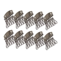 Bothyi - Llavero Con 6 Ganchos Fila De Llaves De Billetera De Metal Para Bricolaje Estilo Navideño Hecho A Mano C