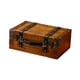 thumbnail image 2 of Old Fashioned Caja De Almacenamiento Madera Maleta Elegante Multiusos Con Tapa Con Bisagras 30x19,5x11,2 Cm, 2 of 5