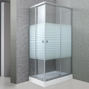 Joytek - Shower Rectangular Strava Blanco 100X70Cm Con Receptáculo