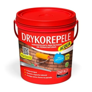 Dryko Impermeabilizantes - Impermeabilizante Para Ladrillo Y Piedra Drykorepele Acqua 3,6 Lts