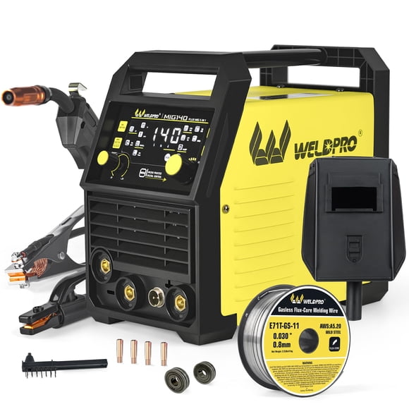 Soldadora WelDpro MIG140 5 en 1 140A MIG TIG MMA 110/220V