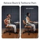 thumbnail image 3 of Cojín De Asiento De Espuma Viscoelástica Ergonómica Negro, 3 of 9