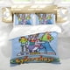 thumbnail image 5 of Ciberperseguimiento Conjunto de sábanas temático, trío de piezas, cómodo y amigable con la piel, diseño único, regalo de decoración para el hogar para familiares, amigos y fans,173cm *218cm, 5 of 6