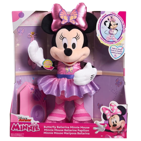 Peluche Just Play Disney Junior MINNIE Butterfly Ballerina