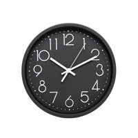 Vgo - Reloj De Pared 30 Cm Negro 30 X4 Cm