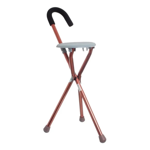Bastón Con Asiento Plegable Trípode Adulto Mayor