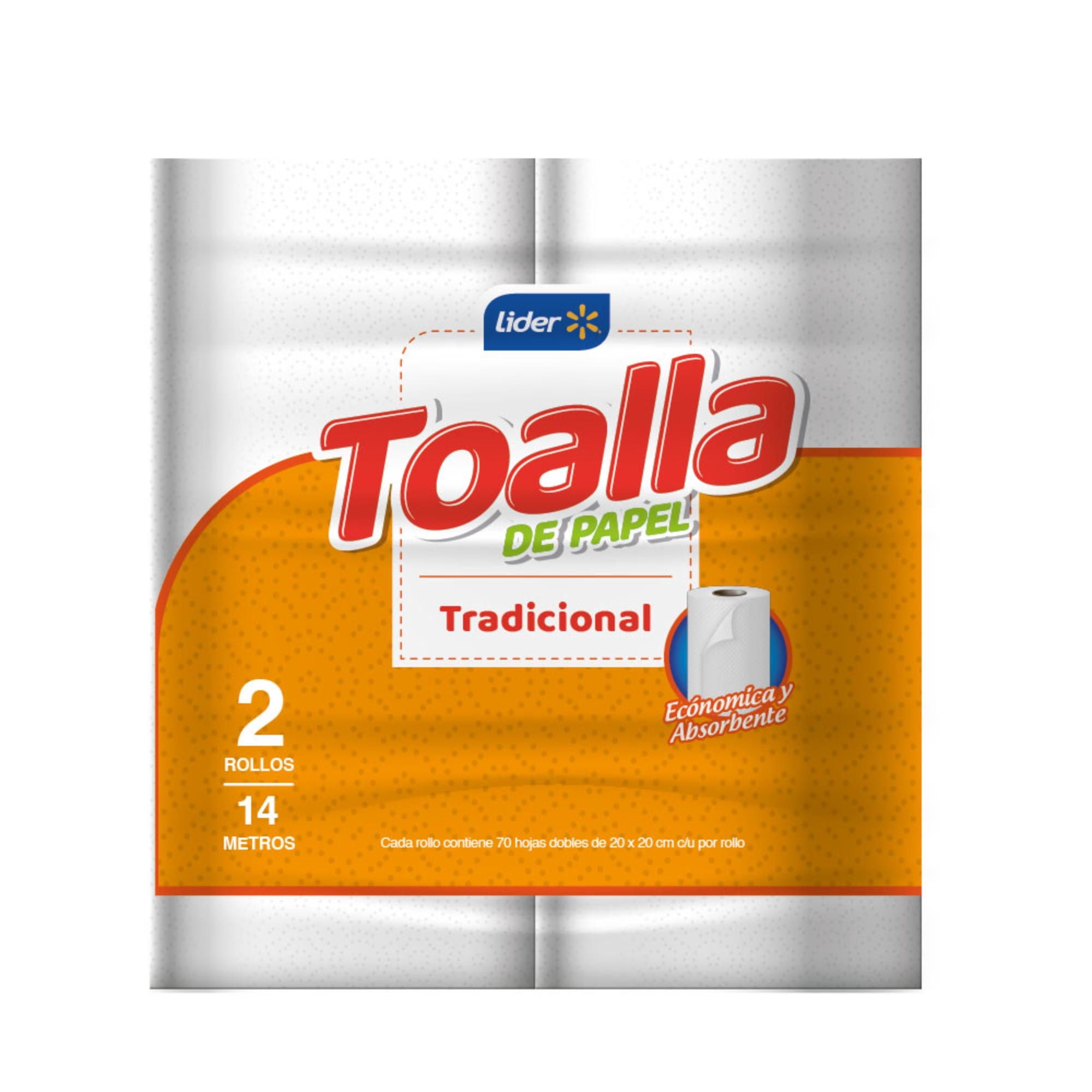 Toalla De Papel Tradicional 14 M 2 Un Lider