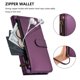 thumbnail image 2 of Funda Tipo Billetera para samsung galaxy A07 4G/5G con Soporte y Bolsillo con Cierre Violeta intenso, 2 of 6