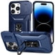 thumbnail image 1 of Funda Armada para iPhone 14 Pro con Tapa Deslizante y Soporte Magnético Giratorio Azul, 1 of 5
