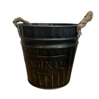 Oem - Macetero De Metal Canasto Con Diseños Maceta Balde N