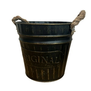 Oem - Macetero De Metal Canasto Con Diseños Maceta Balde N