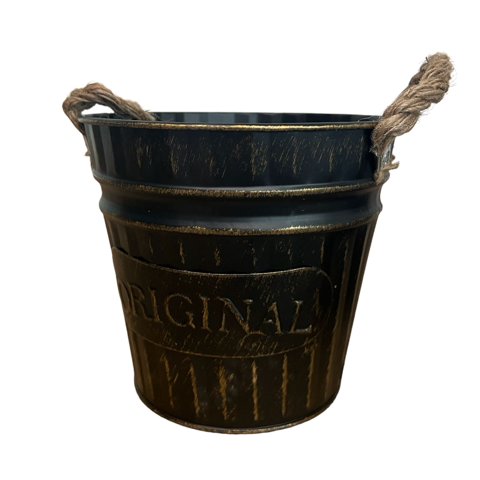 Oem - Macetero De Metal Canasto Con Diseños Maceta Balde N