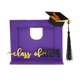 thumbnail image 4 of Marco De Fotos De Graduación De Madera, Soporte Para Fotos De Recuerdo, Regalo De Fiesta De Graduación, Color Morado, 4 of 5