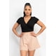 thumbnail image 1 of Top Cruzado con Ribete de Encaje y Sobrepelliz Negro Talla S, 1 of 5