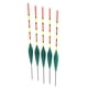 thumbnail image 1 of Boya de Pesca de Plástico con Flotadores de Madera, 5 Unidades, Color Verde, 1 of 3