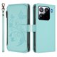 thumbnail image 2 of Funda Cartera Mariposa para [Xiaomi 15 Pro] con Soporte y Cremallera Verde menta, 2 of 6