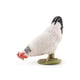 thumbnail image 1 of Figurita de Gallina Blanca Picoteadora Pintada a Mano de Colección, 1 of 1