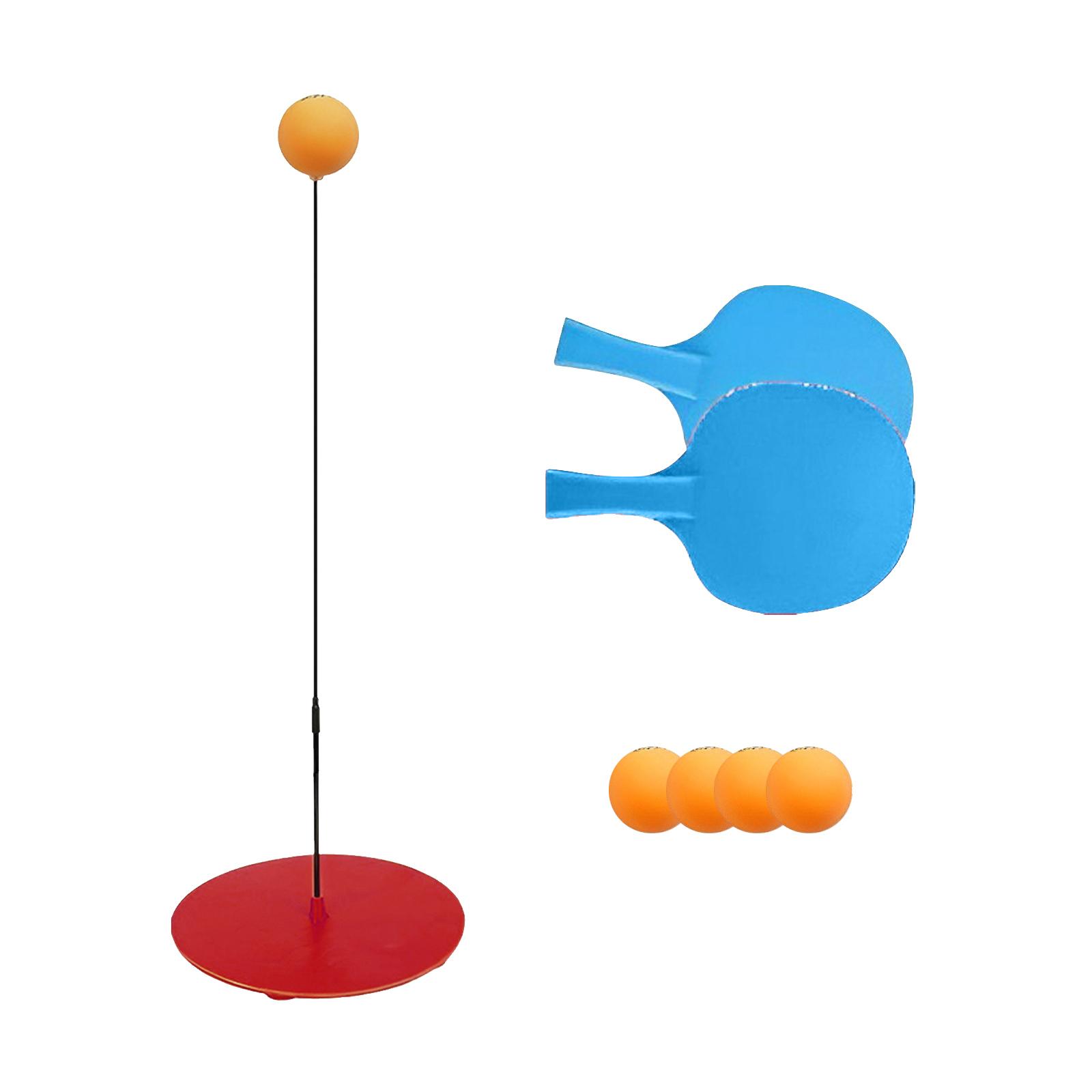 Magideal - Juego De Entrenador De Tenis De Mesa, Juego De Pelotas De Pong Auxiliar De Entrenamiento, Eje Flexible Elástico, Mejora La Coordinación Ojo-Mano 90Cm