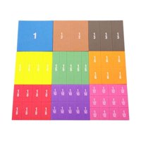 Bothyi - 51 Uds. Bloques De Fracciones, Materiales Matemáticos Para Niños, Herramientas De Enseñanza, Juguetes Montessori