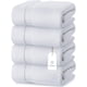 thumbnail image 1 of Juego de toallas de baño, color blanco, clásico, lujoso, 700 g/m², algodón, 4 unidades, 1 of 8