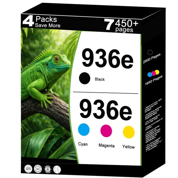 Paquete combinado de cartuchos de tinta KUF 936e 936XL para HP OfficeJet