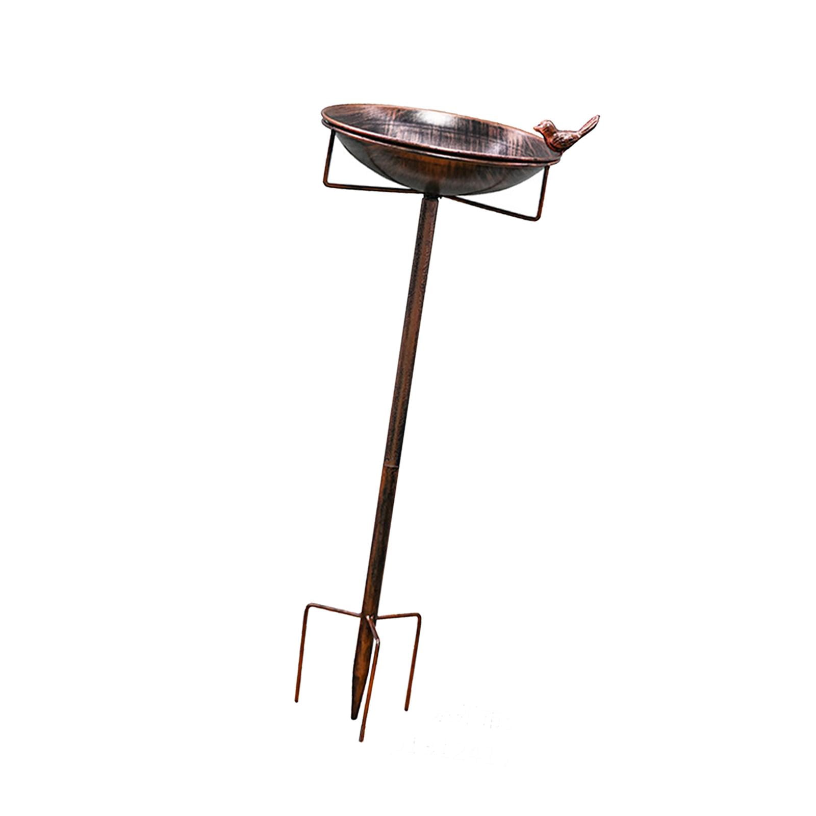 Comedero De Hierro Para Pájaros Con Base De 5 Puntas, Baño De Metal Para Pájaros, Ideal Para Niños Y Amantes De Las Aves.