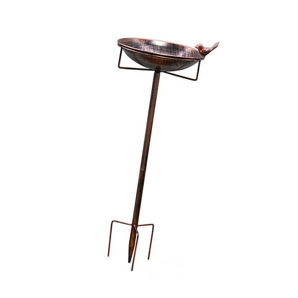 Comedero De Hierro Para Pájaros Con Base De 5 Puntas, Baño De Metal Para Pájaros, Ideal Para Niños Y Amantes De Las Aves.