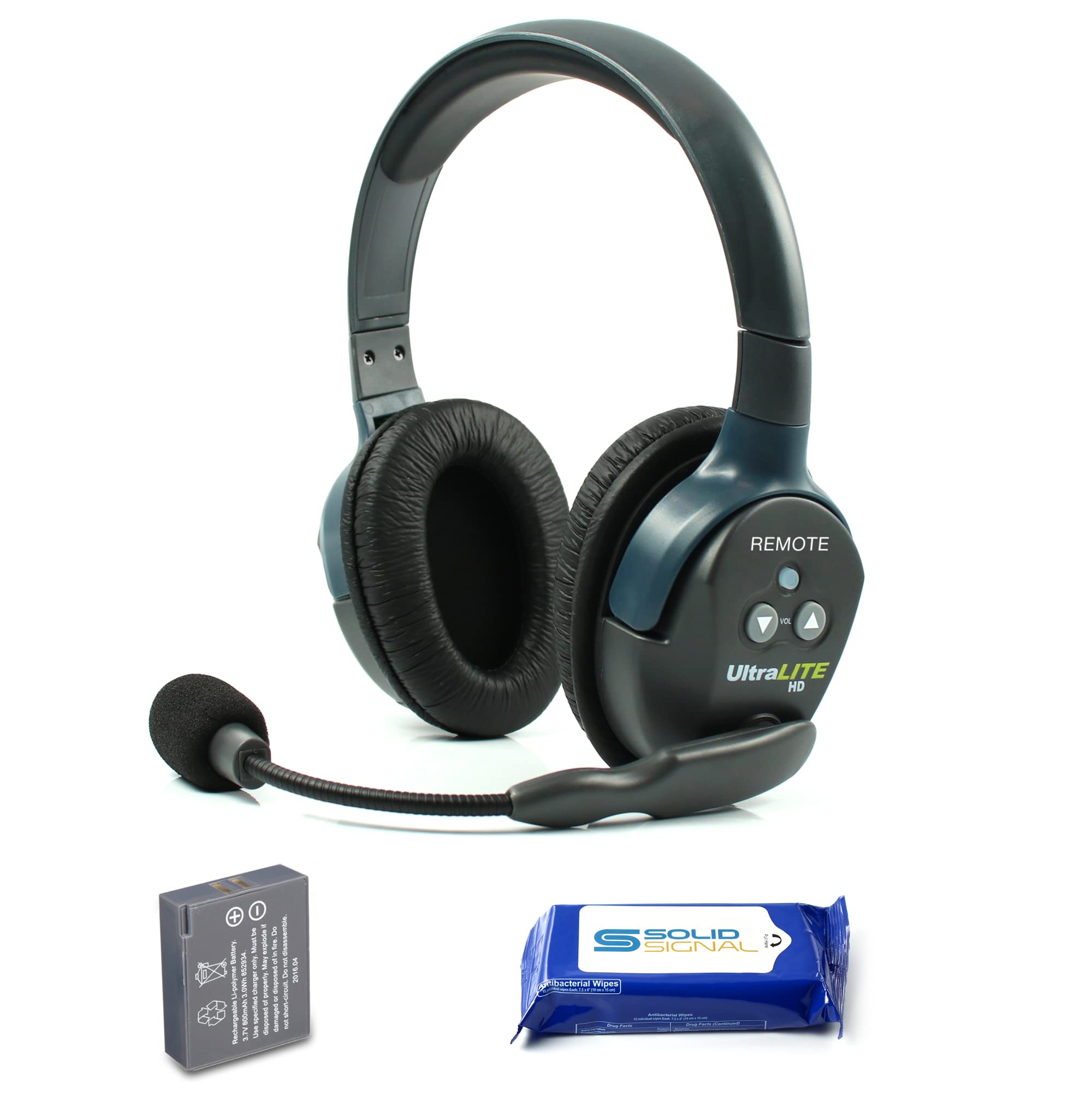 Solid Signal - Auriculares Eartec Uldr Ultralite Hd Dual Ear (Complemento/Reemplazo)