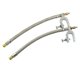 thumbnail image 1 of Par De Extensión De Vástago De Válvula De Neumático Para Coche RV, Neumático Doble, 10 Pulgadas, Trenzado De Acero Para Abrazadera, 1 of 5