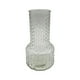 thumbnail image 1 of Florero Decorativo De Vidrio Con Diseño Base Ancha Blanco 25, 1 of 7