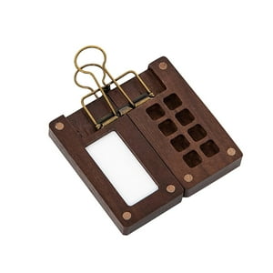 Genérico - Paleta De Acuarela Portátil, Estuche De Pintura De Viaje De Madera, Mini Caja De Bandeja De Pintura